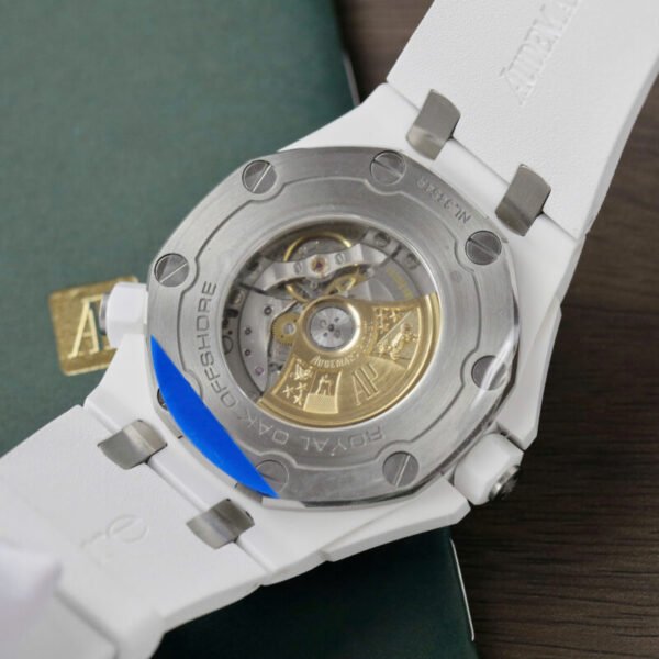 Audemars Piguet Royal Oak Offshore Diver 15707CB White Dial White Ceramic Rubber Best Replica APSF 42mm - Image 10
