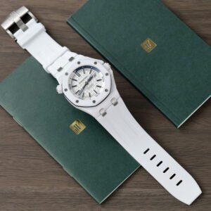 Audemars Piguet Royal Oak Offshore Diver 15707CB White Dial White Ceramic Rubber Best Replica APSF 42mm - Image 13