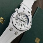 Audemars Piguet Royal Oak Offshore Diver 15707CB White Dial White Ceramic Rubber Best Replica APSF 42mm - Image 14
