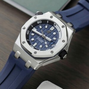 Audemars Piguet Royal Oak Offshore Diver 15720ST Blue Dial Rubber Replica IPF 42mm - Image 3