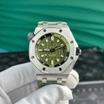 Audemars Piguet Royal Oak Offshore Diver 15720ST Khaki Green Dial Rubber Best Replica APSF 42mm - Image 9