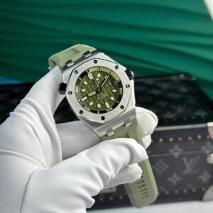 Audemars Piguet Royal Oak Offshore Diver 15720ST Khaki Green Dial Rubber Best Replica APSF 42mm - Image 10