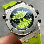 Audemars Piguet Royal Oak Offshore Diver Chronograph 26703ST Green Dial Rubber Best Replica JHF 42mm - Image 11