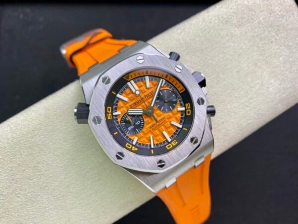 Audemars Piguet Royal Oak Offshore Diver Chronograph 26703ST Orange Dial Orange Rubber Best Replica JHF 42mm - Image 1