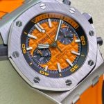 Audemars Piguet Royal Oak Offshore Diver Chronograph 26703ST Orange Dial Orange Rubber Best Replica JHF 42mm - Image 10
