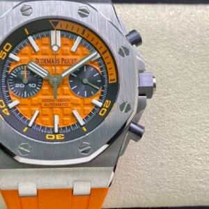Audemars Piguet Royal Oak Offshore Diver Chronograph 26703ST Orange Dial Orange Rubber Best Replica JHF 42mm - Image 12