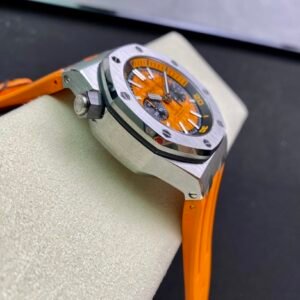 Audemars Piguet Royal Oak Offshore Diver Chronograph 26703ST Orange Dial Orange Rubber Best Replica JHF 42mm - Image 14