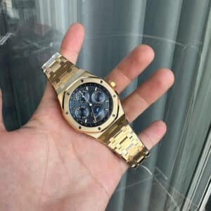 Audemars Piguet Royal Oak Perpetual Calendar 26574BA Blue Dial 18K Yellow Gold Wrapped Best Replica 41mm - Image 4