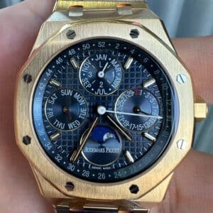Audemars Piguet Royal Oak Perpetual Calendar 26574BA Blue Dial 18K Yellow Gold Wrapped Best Replica 41mm - Image 5