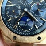 Audemars Piguet Royal Oak Perpetual Calendar 26574BA Blue Dial 18K Yellow Gold Wrapped Best Replica 41mm - Image 7
