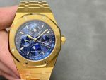 Audemars Piguet Royal Oak Perpetual Calendar 26574BA Yellow Gold Blue Dial Best Replica 41mm - Image 4