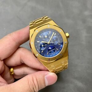 Audemars Piguet Royal Oak Perpetual Calendar 26574BA Yellow Gold Blue Dial Best Replica 41mm - Image 10