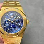 Audemars Piguet Royal Oak Perpetual Calendar 26574BA Yellow Gold Blue Dial Best Replica 41mm - Image 13