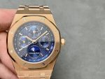 Audemars Piguet Royal Oak Perpetual Calendar 26574OR Rose Gold Blue Dial Best Replica 41mm - Image 4