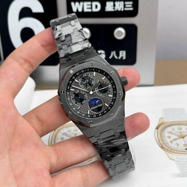 Audemars Piguet Royal Oak Perpetual Calendar 26579CE Grey Dial Black Ceramic Best Replica APSF 41mm - Image 2