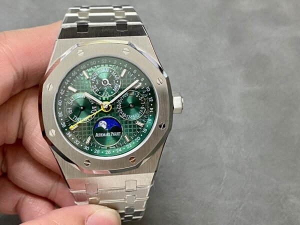 Audemars Piguet Royal Oak Perpetual Calendar 26606ST Green Dial Super Clone 41mm - Image 4
