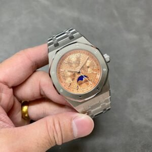 Audemars Piguet Royal Oak Perpetual Calendar 26615TI Salmon Dial Top Quality Replica 41mm - Image 9