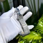Audemars Piguet Royal Oak Red Arabic Numerals Iced Out Moissanite Super Clone 41m - Image 17