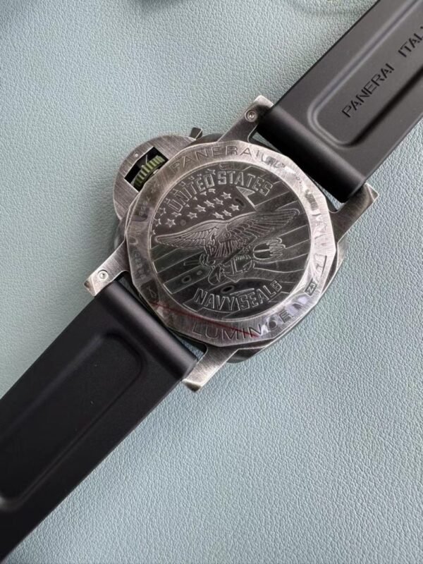 Panerai Luminor Marina Navy Seals PAM01412 Grey Dial Rubber Strap Best Replica VSF 44mm - Image 7