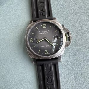 Panerai Luminor Marina Navy Seals PAM01412 Grey Dial Rubber Strap Best Replica VSF 44mm - Image 9