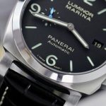 Panerai Luminor Marina Steel Black Dial PAM1312 Leather Best Replica VSF 44mm - Image 5