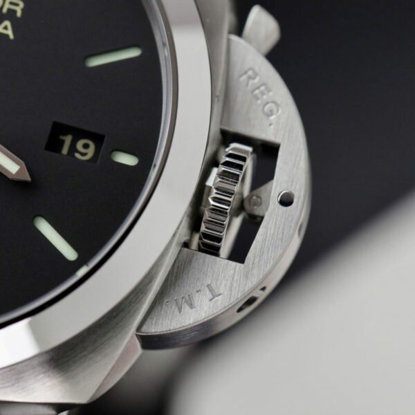 Panerai Luminor Marina Steel Black Dial PAM1312 Leather Best Replica VSF 44mm - Image 6