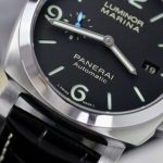 Panerai Luminor Marina Steel Black Dial PAM1312 Leather Best Replica VSF 44mm - Image 15