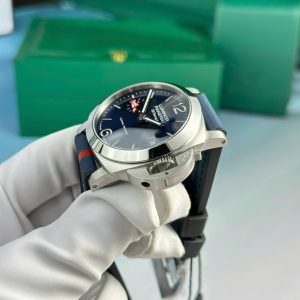 Panerai Luminor Quaranta BiTempo Luna Rossa PAM01404 Blue Dial Rubber Strap Best Replica VSF 40mm - Image 16