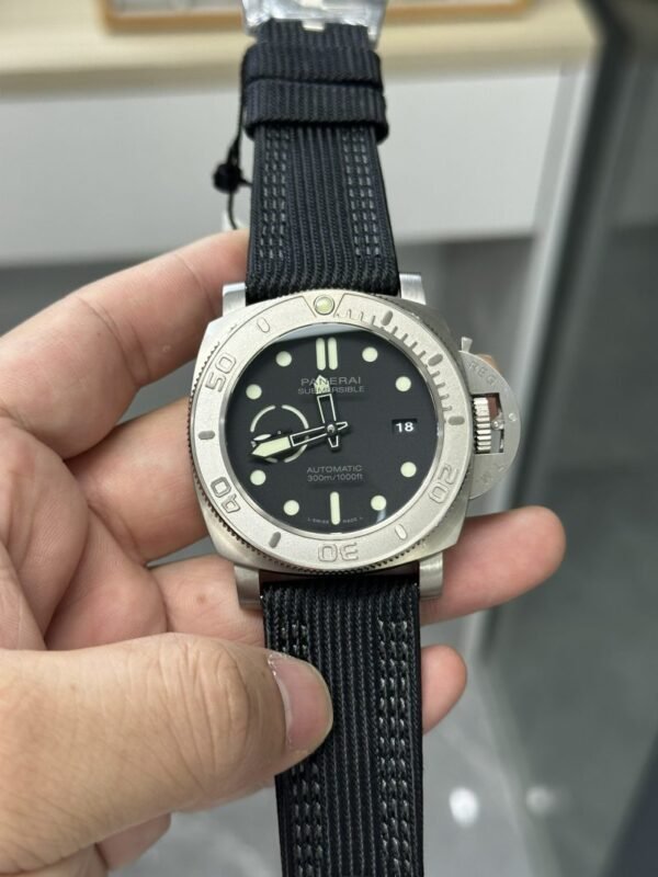 Panerai Submersible Mike Horn Edition PAM 984 Titanium Black Dial Black Strap Best Replica VSF 47mm - Image 1