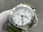 Panerai Submersible Quarantaquattro Bianco PAM1226 White Dial Green Rubber Strap 1:1 Best Replica VSF 44mm - Image 3