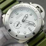 Panerai Submersible Quarantaquattro Bianco PAM1226 White Dial Green Rubber Strap 1:1 Best Replica VSF 44mm - Image 11
