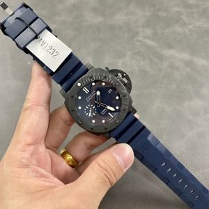 Panerai Submersible Quarantaquattro Carbotech Blu Abisso PAM1232 Blue Dial Rubber Strap Best Replica VSF 44mm - Image 9