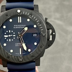 Panerai Submersible Quarantaquattro Carbotech Blu Abisso PAM1232 Blue Dial Rubber Strap Best Replica VSF 44mm - Image 12