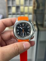 Replica Patek Philippe Aquanaut 5968A 001 Chronograph Orange Rubber 42mm - Image 3