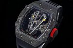Replica RM 27-03 Rafael Nadal Black Tourbillon Black Rubber Strap - Image 3
