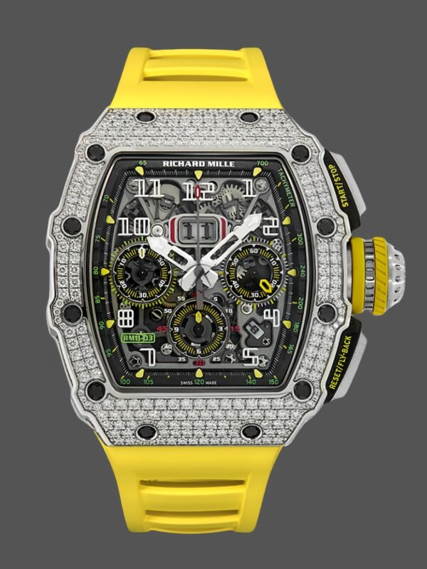 Richard Mille RM 011 03 Stainless Steel & 18K Gold Diamond Bezel - Image 1
