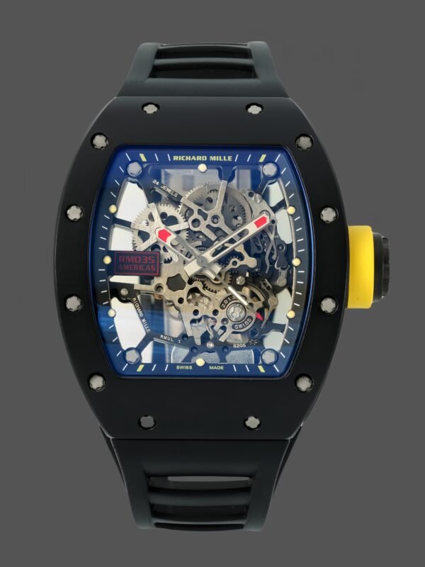 Richard Mille RM 035 Black Toro Nadal Red Pointer Replica Watch - Image 1
