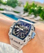Richard Mille RM 35-03 Rafa Nadal White Carbon Quartz TPT(WHITE) - Image 5