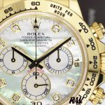 Rolex-Daytona 116528 Yellow Gold MOP Diamond 40mm Mens Replica Watch - Image 4