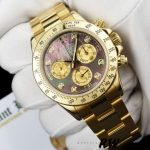 Rolex Cosmograph Daytona 116528 Black MOP Diamond Dial 40MM Mens Replica Watch - Image 3