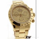 Rolex Cosmograph Daytona 116528 Champagne Index Dial 40MM Mens Replica Watch - Image 2