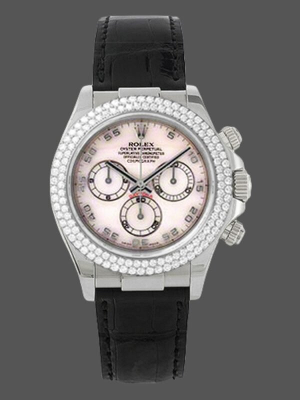 Rolex Cosmograph Daytona 116589 White MOP Arabic Dial 40MM Mens Replica Watch - Image 1