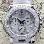 Rolex Cosmograph Daytona 116589 White MOP Diamond Dial 40MM Mens Replica Watch - Image 2