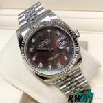 Rolex Datejust 116234 Black MOP Diamond Dial 36mm Unisex Replica Watch - Image 3