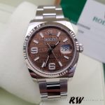 Rolex Datejust 116234 Waves Bronze Diamond Dial 36mm Unisex Replica Watch - Image 2