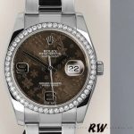 Rolex Datejust 116244 Bronze Floral Arabic Diamond Dial 36mm Unisex Replica Watch - Image 2