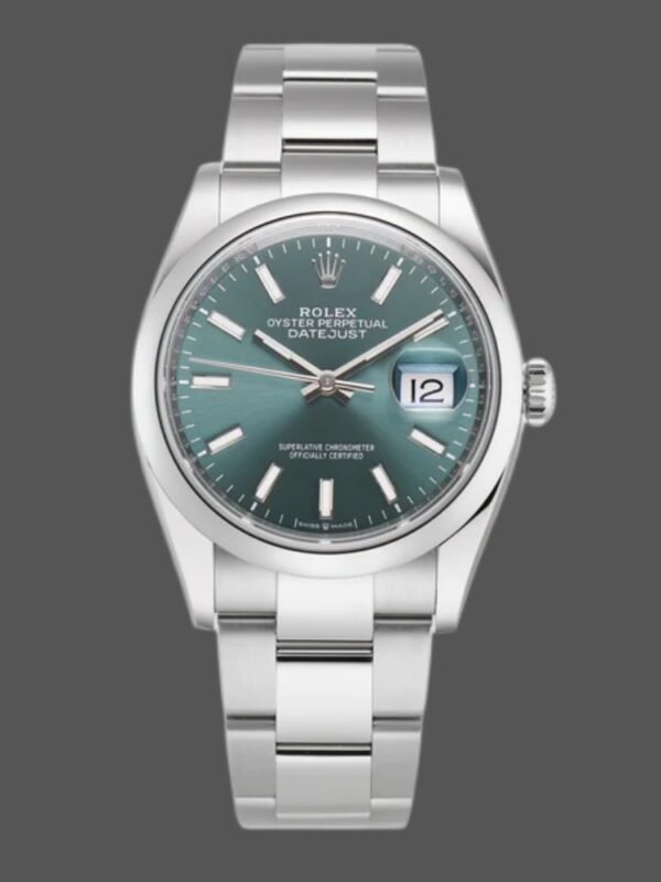 Rolex Datejust 126200 Green Index Dial Stainless steel 36MM Unisex Replica Watch - Image 1