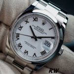 Rolex Datejust 126200 White Roman Dial Stainless Steel 36MM Unisex Replica Watch - Image 2