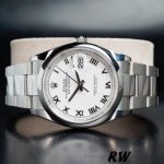 Rolex Datejust 126200 White Roman Dial Stainless Steel 36MM Unisex Replica Watch - Image 3