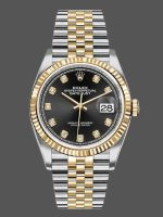 Rolex Datejust 126233 Black Diamond Dial 36MM Unisex Replica Watch
